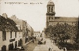 Crozon, Finistre, L'glise et la place, annes 30