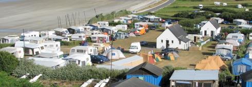 Camping de Pen-Bellec, plage de Trez-Bellec, Telgruc-sur-Mer, Finistère, Bretagne