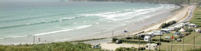 Plage de Trez-Bellec (1,2km) aux pieds du camping Pen-Bellec de Telgruc-sur-Mer, en Finist�re, Bretagne