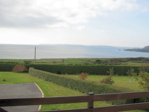 Telgruc - Gte de Kerlvan - Vue depuis la terrasse (Trez-Bellec  300m)