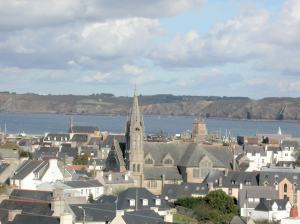 Camaret - Maison Hauts de Camaret - Camaret : vue sur la ville et sur l'anse