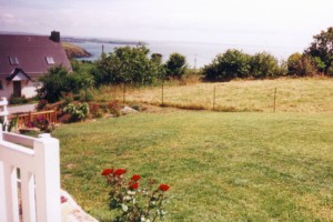 Argol - Maison de Cam�ros - Vue sur la mer depuis la terrasse