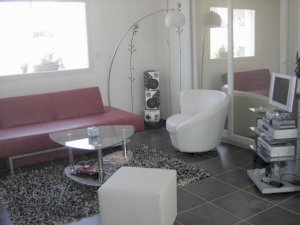 Camaret - Maison all�e des Ch�nes - Salon avec TV