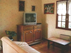 Crozon - Maison � Kerbastum - Salon avec TV