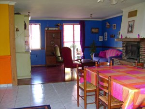 Lanveoc - Maison de Kerlaboussec - Grande pice salon/salle  manger