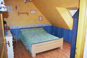 Lanveoc - Maison de Kerlaboussec - Chambre avec lit 2 places  l'tage