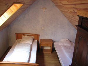 Telgruc - Maison de Pen-ar-Hoat - Chambre avec 2 lits 1 place au 2 tage