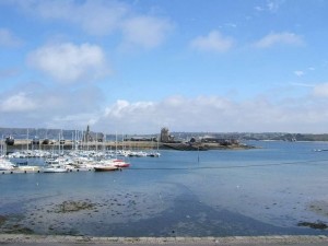 Camaret - Maison sur le port - Vue depuis les 3 niveaux, ct port de Camaret