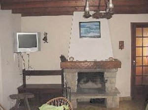 Crozon - Maison de Rostudel - Coin TV avec chemin�e