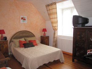 Crozon - Maison rue Cap Chvre - Chambre avec lit 2 places  l'tage