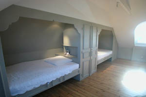 Telgruc - Maison TREZ BIHAN - Chambre avec 2 lits 120cm au 2me tage