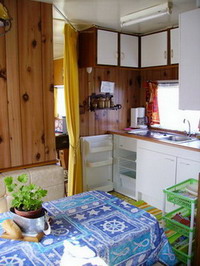Crozon - Mobil-home de Kerifloc'h - Coin repas / cuisine