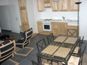 Crozon - T3 � Morgat (n�13) - Cuisine, salon, salle � manger