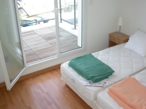 Crozon - T3  Morgat (n23) - Chambre  2 lits avec vue sur mer