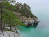 CROZON, Presqu'ile de Crozon Finistre, en Bretagne, le site naturel de l'Ile Vierge  Morgat, vers le Cap de la Chvre....