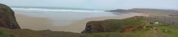 CROZON, Presqu'ile de Crozon, Vu panoramique du site de Lostmarc'h