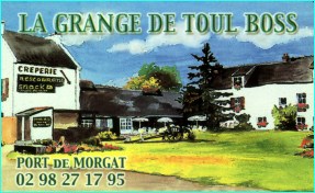 crozon-morgat, devant la mer, la plage, le restaurant-snack Grange de 
              Toul-Boss...