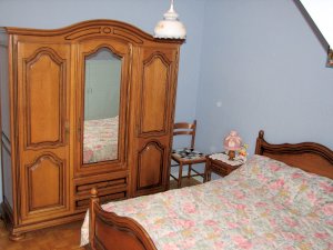 Rosnoen - Maison  Rosnon - Chambre avec 1 grand lit