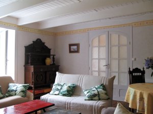Crozon - Maison au Portzic - Salon avec canap-lit
